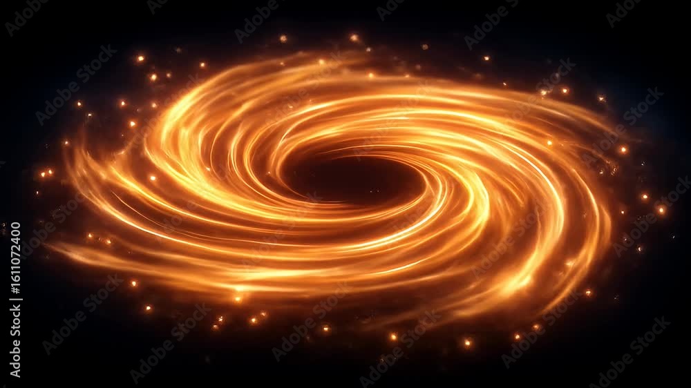 Canvas Prints abstract fiery whirlpool with glowing lines
