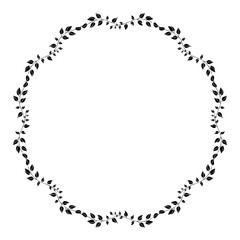 Vintage Ornamental Vector Frame – Elegant Black Vector Border, SVG