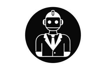 robot assistant vector icon