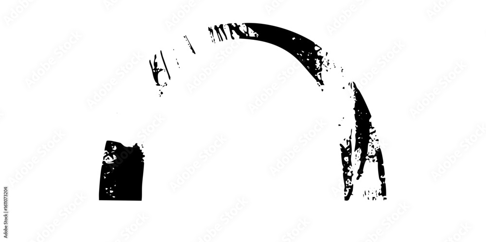Poster vector abstract arc and rectangle .