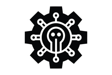 ai automation gear vector icon