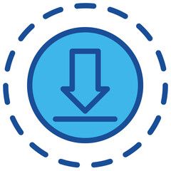 Download Processing Blue Icon