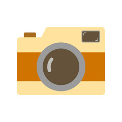Camera icon isolated on white background.