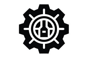 ai gear vector icon
