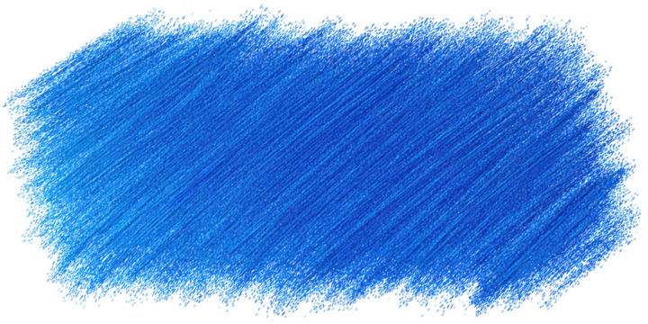 Blue crayon scribble texture isolated on transparent background