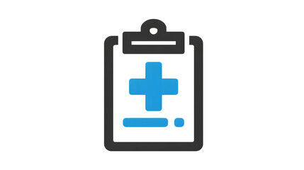Fototapeta premium Medical service pricing list clipboard icon