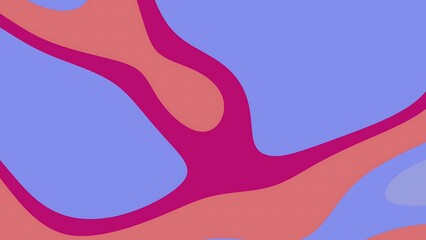 Obraz premium Desertcore Abstracts Liquid Abstract design with flowing organic shapes in shades of purple, pink, and coral creating a modern backdrop