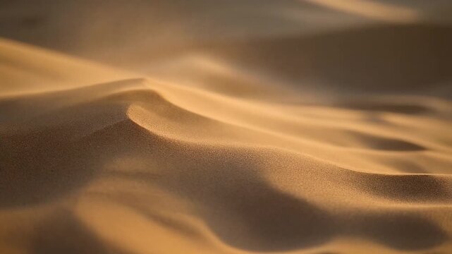Blowing Desert Sand in Slow Motion 4K