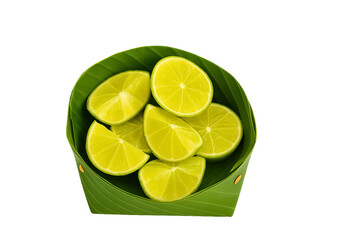 freshlime,slicedlime,limeinbananaleaf,thaifoodingredient,citrusfruit,greenlime,limeslices,organiclime,exoticfruit,thaicooking,limeinbasket,tropicalfruit,acidlime,limeclos