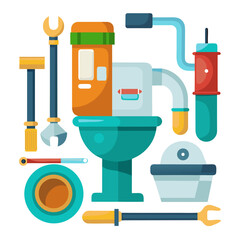 set of toilet symbols