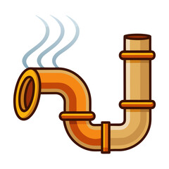 vector illustration of a pipe