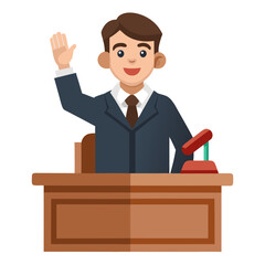 businessman in office