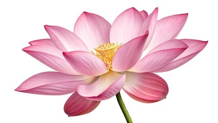 Fototapeta premium PNG pink flower cutout with realistic petals, ideal for branding, wedding invites, and digital artwork 