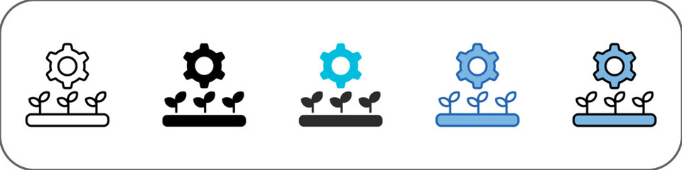 Agriculture Icon Pack Multistyle Illustration