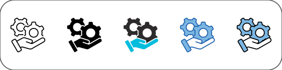 Service Icon Pack Multistyle Illustration