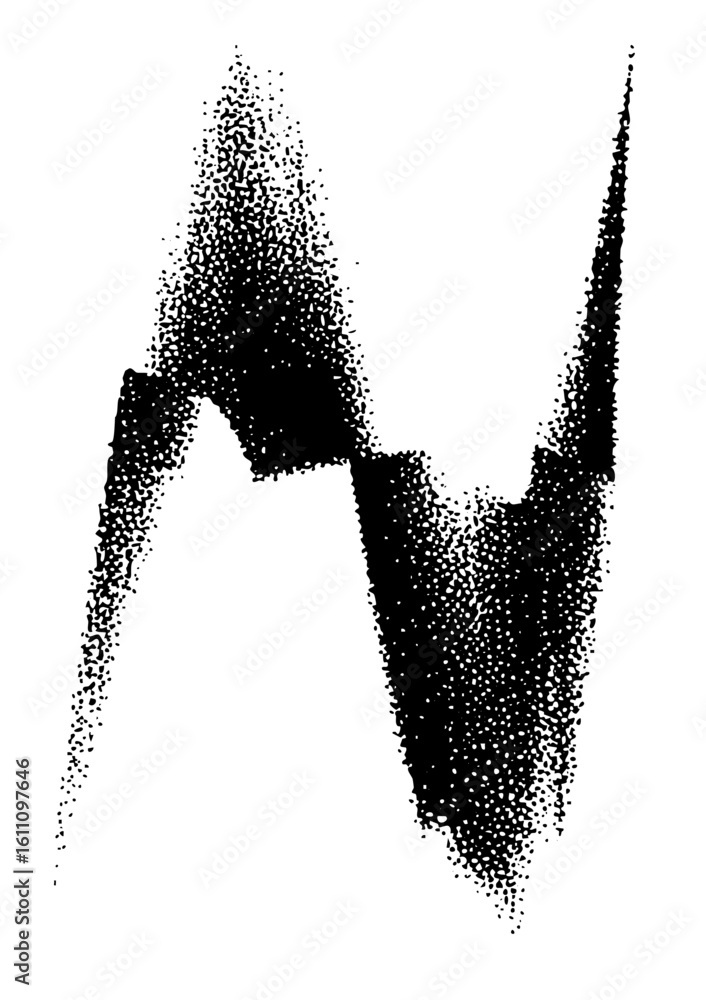Aufkleber vector abstract dotted waveform depicts dynamic energy flow.