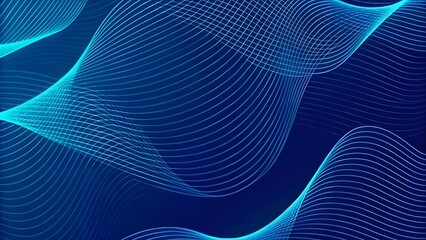 abstract blue wave background, abstract colorful background, abstract blue background with lines, Blue, green, and colorful abstract lines with a futuristic digital wave pattern for modern technology 