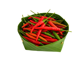 Chilionleaf,exoticspice,naturalingredient,traditionalthaifood,chilionplate,organicpepper,herbandspice,authenticthaicuisine,fooddecoration,redchiliongreen