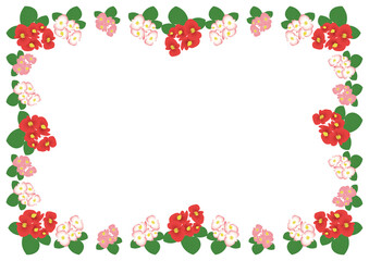 ベゴニア赤フレーム