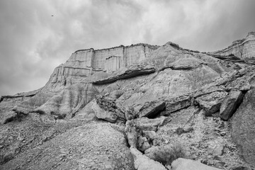 black and white rocks
