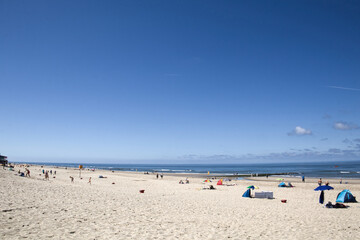 Sunny Summer Day at Callantsoog Beach, North Holland Coastline, Netherlands