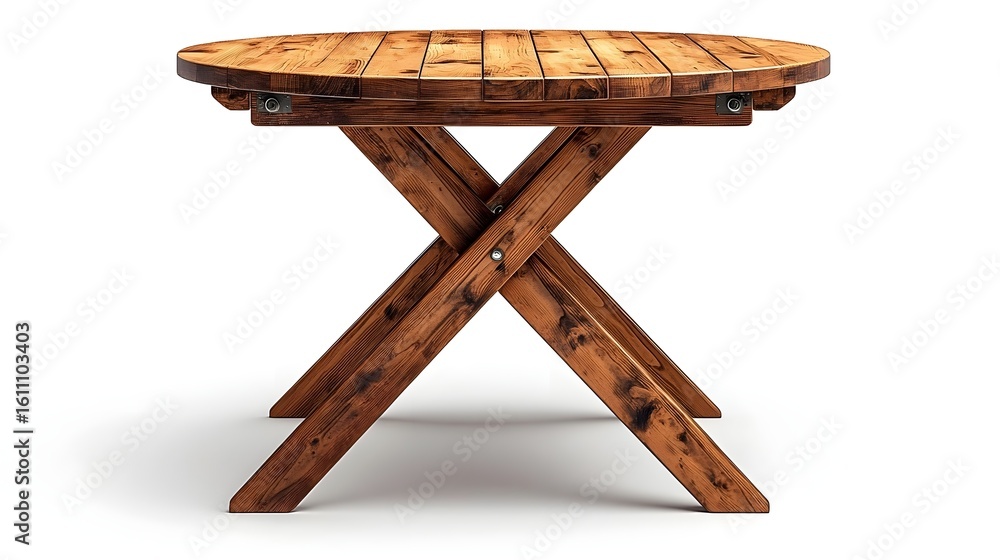Poster foldable dining table with compact space saving design