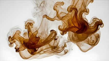 chocolate dripping on white