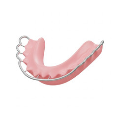 Fototapeta premium Modern Orthodontic Retainer with Wire Design