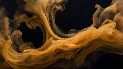 Cosmic-Inspired Amber Motion Background