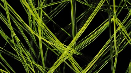 Glowing Prism Lines Over Dark