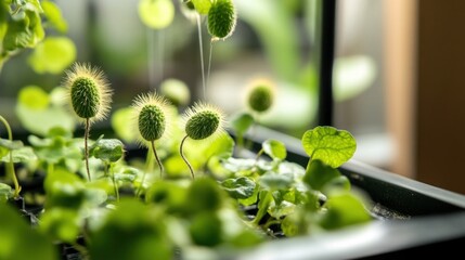 Emerging botanical wonders: Dazzling details of intriguing plant sprouts