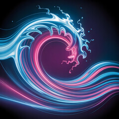 abstract colorful swirl