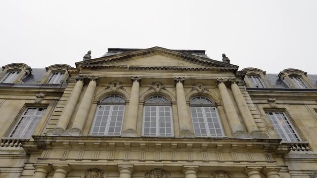 Majestic chateau de vaux le vicomte, exploring french baroque architecture. Action