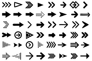 Arrows big black set icons. Arrow icon. Arrow vector collection. Arrow. Cursor. Black arrows isolated on white background