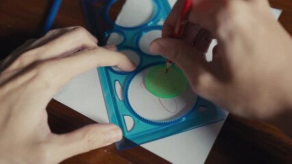 Drawing a Hypotrochoid Figure Using a Spirograph - Powered by Adobe
