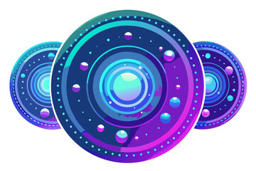 Perfect for illustrating advanced digital systems, data networks, or sci-fi environments.