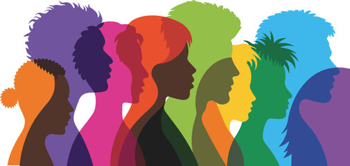 Collection of Silhouettes Featuring Individuals in Classic Standing Poses, Black Vector Figures, Profile Views, Human Design Elements for Digital Art, Branding, and Illustration