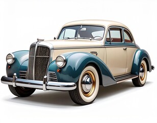 A classic vintage car showcasing timeless design and elegance, perfect for automotive enthusiasts and nostalgic memories.