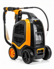 A modern pressure washer with sleek design details, perfect for efficient outdoor cleaning tasks.