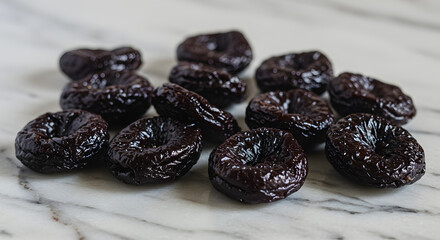 Obraz premium Chewy Dried Plums Display PNG