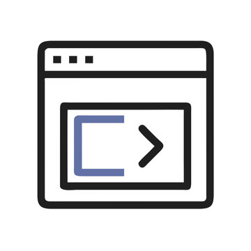 terminal command line interface icon design.