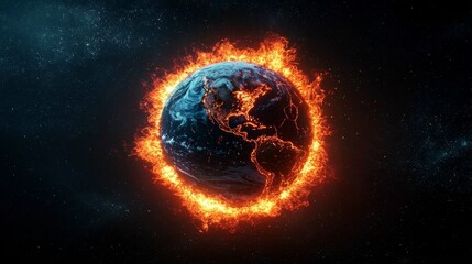 Earth from Orbit: A Glimpse of Environmental Crisis
