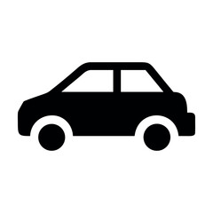 Yellow vintage car vector illustration isolated on white background