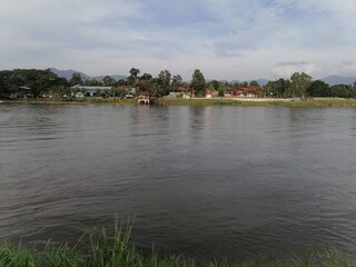 Obraz premium Beautiful view on the banks of the Perak River, Malaysia