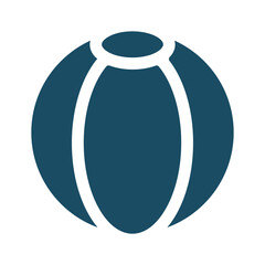 Beach ball svg cut file. Isolated vector illustration.