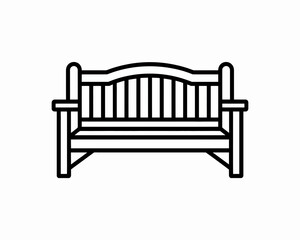 bench isolated on white