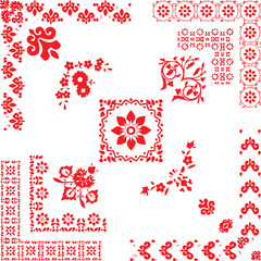 Beautiful flower art and mandala vector design