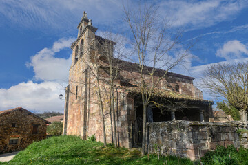 Stone Church of Our Lady of the Assumption in Rueda del Pisuerga, Palencia