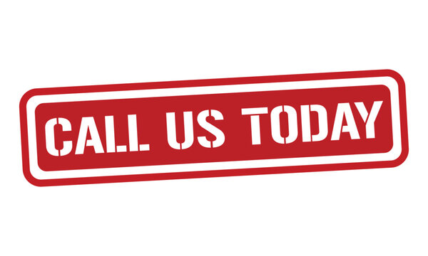 CALL US TODAY red stamp text vector, rubber stamp