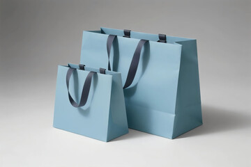 gift paper shopping bag fashion clothing luxury brand  product mockup photo E-commerce marketing poster Background shooting scene